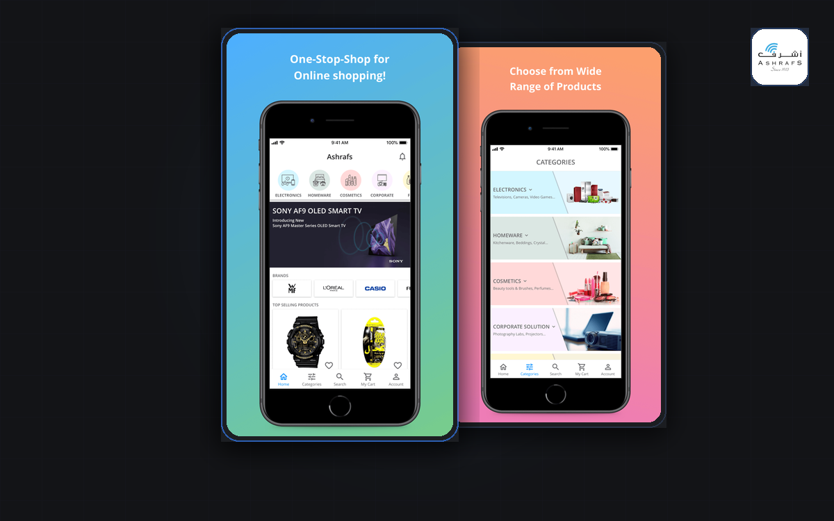 Ashraf's Bahrain Retail Shopping Mobile App Showcase